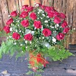 A beautiful bouquet of flowers can be a great way to show your love this woman's month