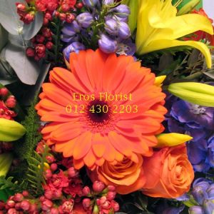 vibrant seasonal bouquet bunch