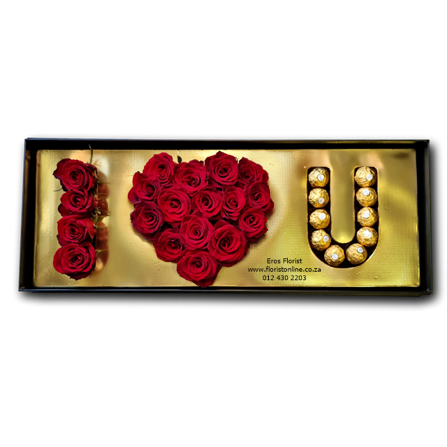 I love U – rose box