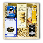 snacking hamper by Eros Florist, present hampers take many forms