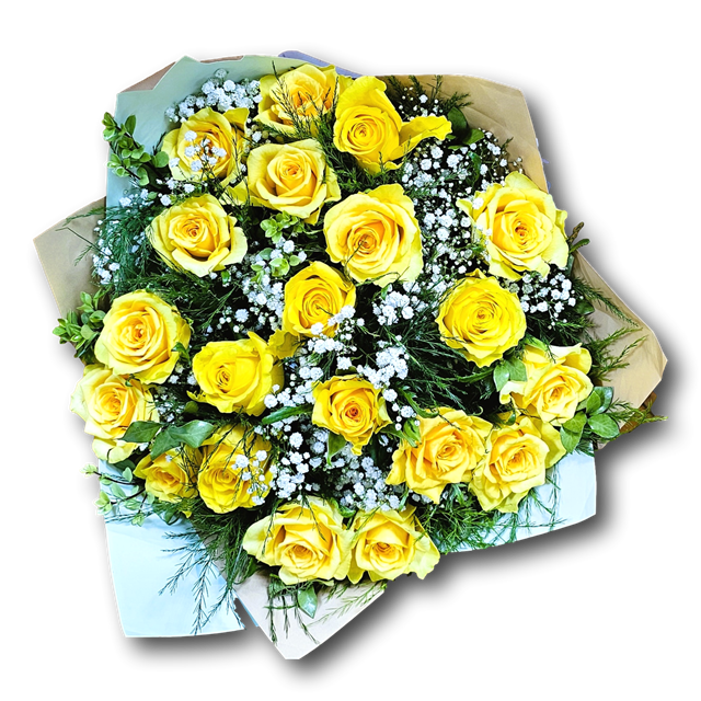 yellow-roses Bunch by Eros Florist