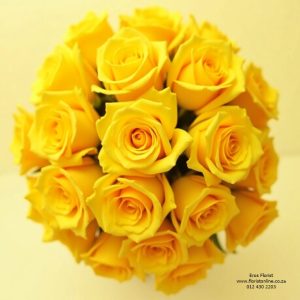 yellow rose bunch