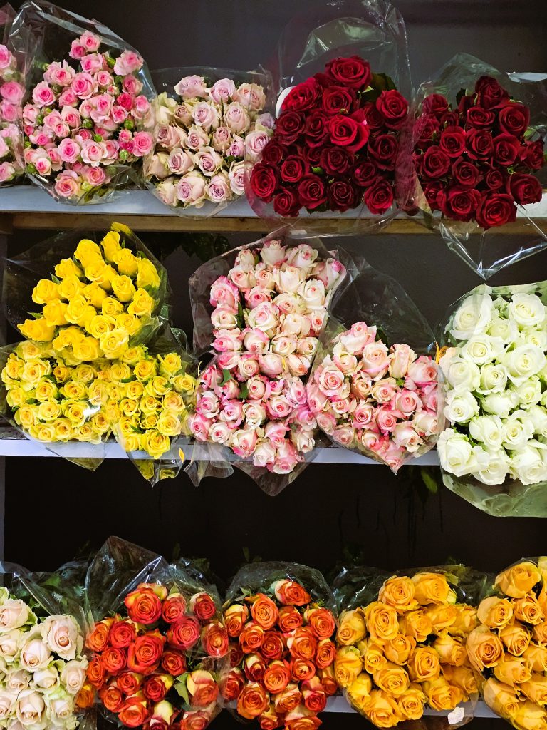There are a wide variety of options for flowers for Valentine's Day, including varied colours of roses