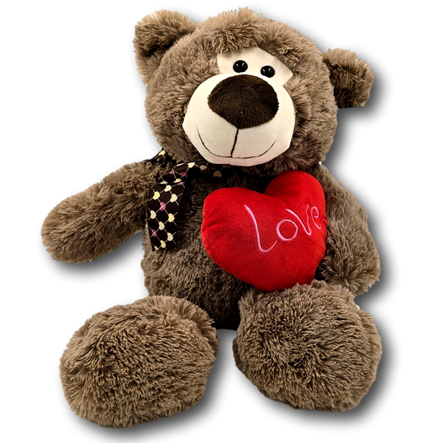 Luxury Teddy Bear with Red Heart – Medium & Medium Plus - Image 3