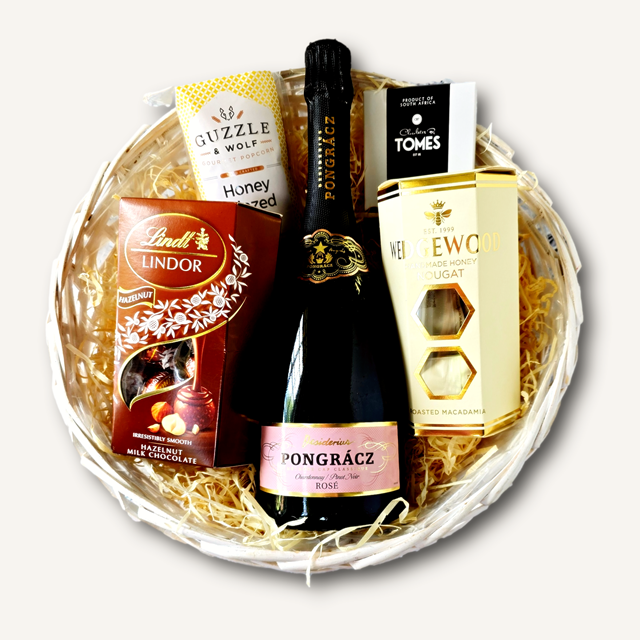 Indulgence Gift Basket with Pongrácz Rosé