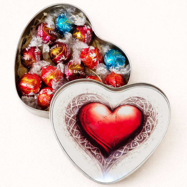 Lindt Heart Tin – Add-On Gift