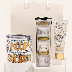 Hoop in die Storm – Tumbler & Pamper Gift