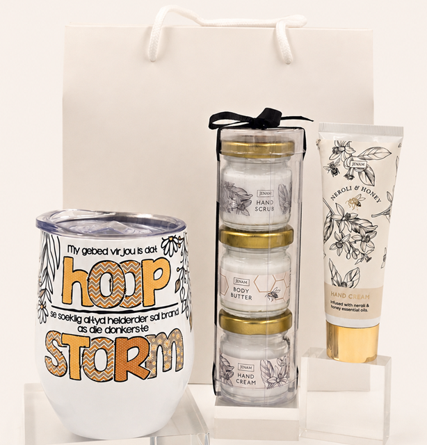 Hoop in die Storm – Tumbler & Pamper Gift